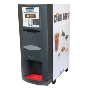 A picture of a chai machine with a text of chai hai