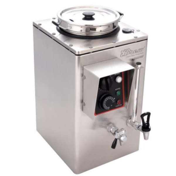 image of hot tea brewer in stainless steel body by rex distribution in canada