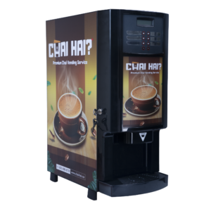 Chai Hai machine with 3 delicious flavour options: Perfectly brewed chai tea, ready at the touch of a button